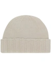Drumohr Knitted Beanie Hat - White
