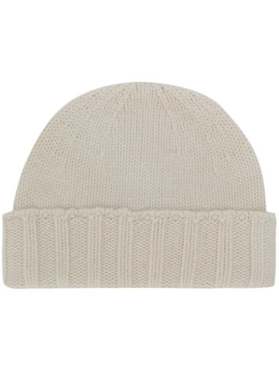 Drumohr Knitted Beanie Hat - White