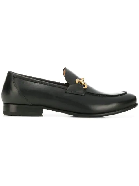 Cenere Gb Classic Leather Loafers - Black | ModeSens