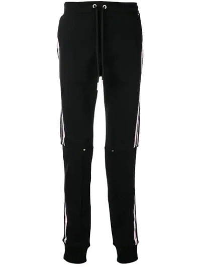 Icosae Side Stripe Track Pants In Black
