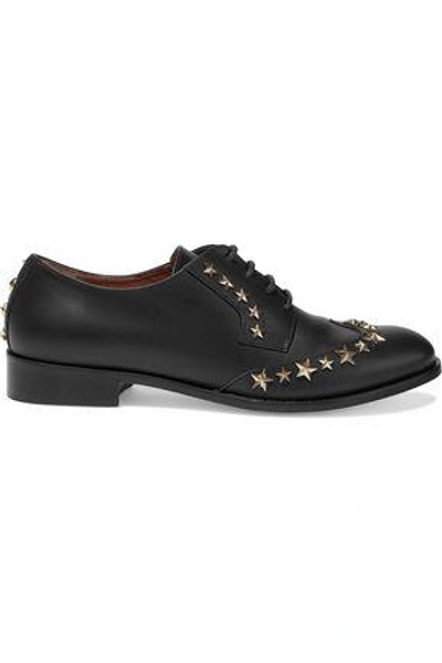 Red Valentino Red(v) Woman Studded Leather Brogues Black