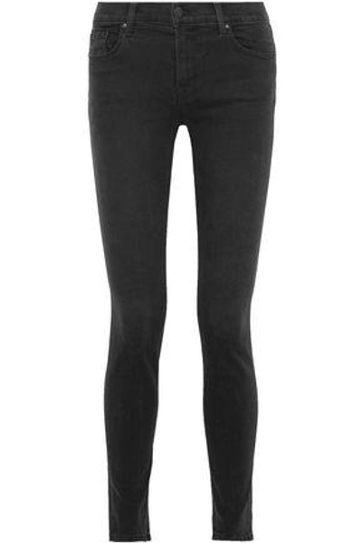 J Brand 811 Mid-rise Skinny Jeans In Anthracite