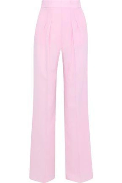 Christopher Kane Woman Wool-crepe Wide-leg Pants Baby Pink