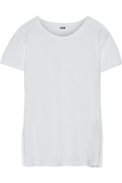 Lna Woman Cotton-jersey T-shirt White