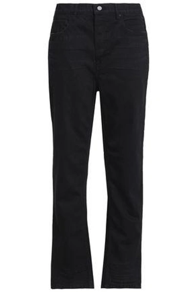 Alexander Wang Mid-rise Straight-leg Jeans In Black