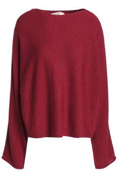 Vanessa Bruno Alpaca-blend Sweater In Crimson