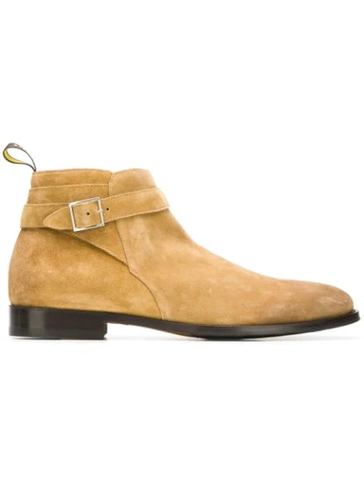 Doucal's Buckle Detail Ankle Boots - Neutrals