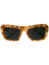 Carolina Herrera Oversized Frame Sunglasses In Yellow