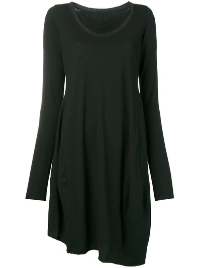 Rundholz Black Label Asymmetric Sweater Dress In Black