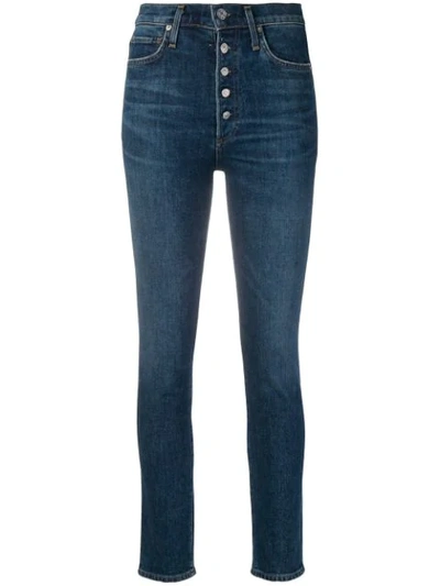 Citizens Of Humanity High-waisted Skinny Jeans In Blue
