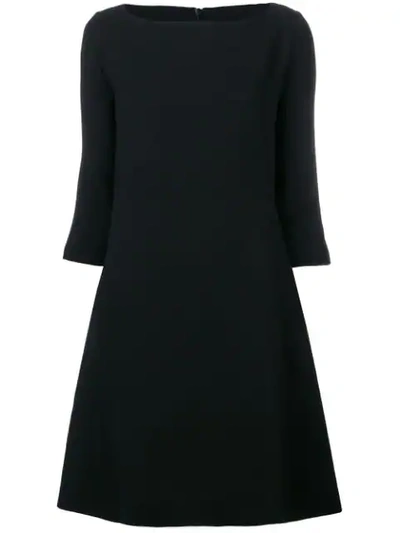 Antonelli Flared Knit Dress - Black