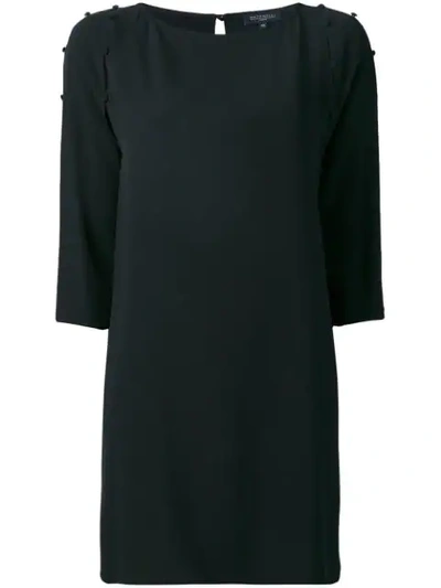 Antonelli Buttoned Sleeves Dress In Black