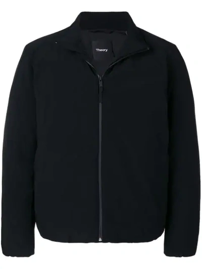 Theory Harris Zip-front Active Puffer Jacket In Black