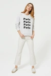 Rebecca Minkoff Paris Sweatshirt In Heather Grey/black