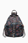 Rebecca Minkoff Blue Floral Nylon Backpack |  In Floral Blue