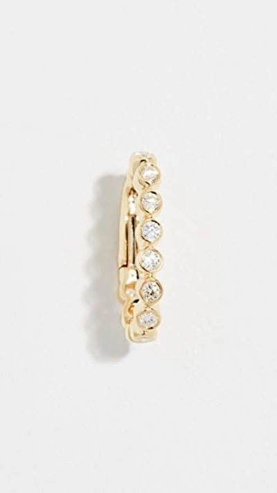 Ef Collection 14k Diamond No-piercing Ear Cuff In Yellow Gold