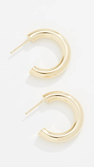 Jennifer Zeuner Jewelry Lou Small Hoops In Gold