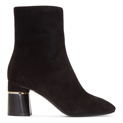 3.1 Phillip Lim Black Suede Drum Boots In Bablack