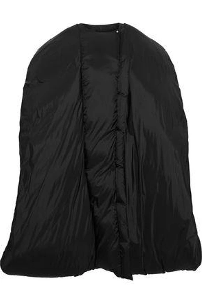 Rick Owens Woman Oversized Shell Down Coat Black