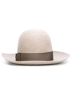 Borsalino Bow Detail Hat - Neutrals