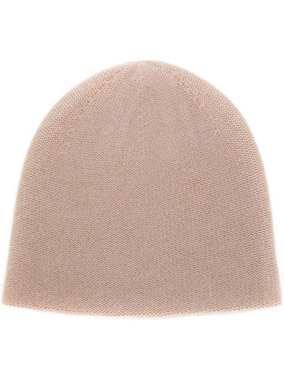 N•peal N.peal Knitted Beanie Hat - Neutrals