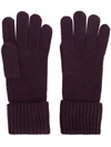 N•peal Ribbed Gloves In Pink