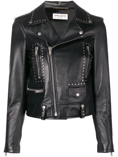 Saint Laurent Classic Biker Jacket In Black