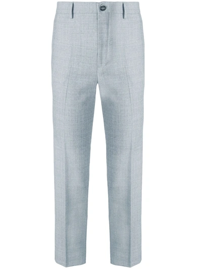 Berwich Chicca Cropped Trousers In Grey