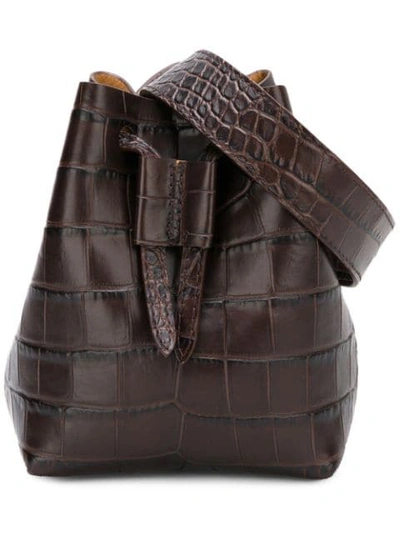 Nanushka Minee Bucket Bag - Brown