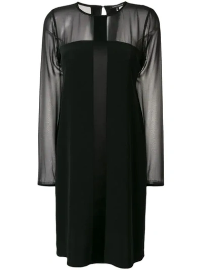 Luisa Cerano Sheer Dress - Black