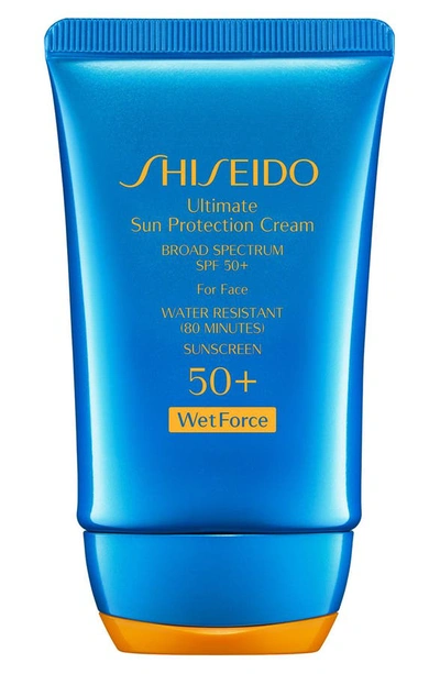 Shiseido Ultimate Sun Protection Cream For Face Spf 50+ Wetforce