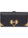 Prada Saffiano Clutch Bag In Black