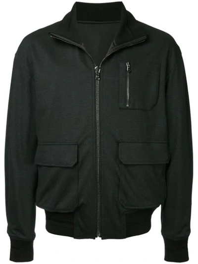 Wooyoungmi Reversible Bomber Jacket In Black