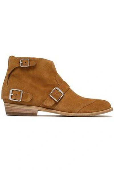 Belstaff Woman Suede Ankle Boots Camel