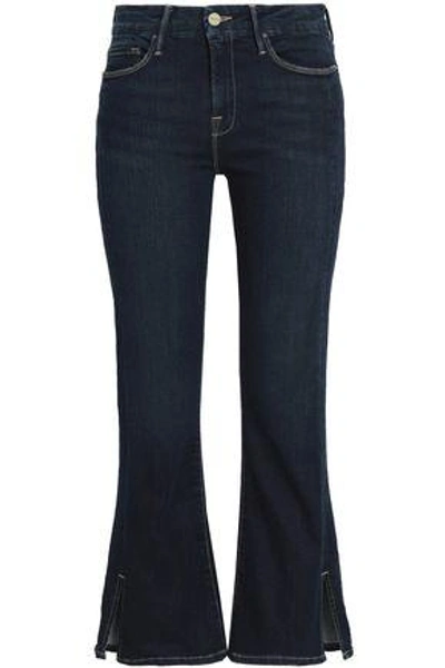 Frame Woman Mid-rise Kick-flare Jeans Dark Denim
