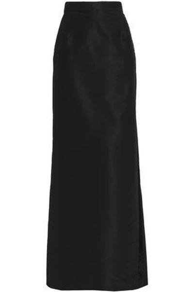 Carolina Herrera Bead-embellished Faille Maxi Skirt In Black