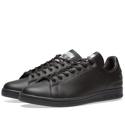 Adidas Originals Raf Simons For Adidas Men's Stan Smith Leather Lace-up Sneakers In Black