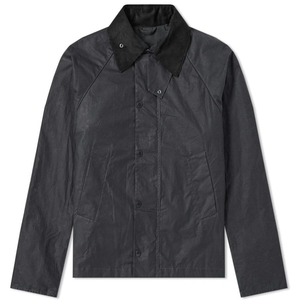 Barbour X Engineered Garments Graham Wax Jacket In Blue Barbour X Engineered Garments Graham Wax Jacket In Blue