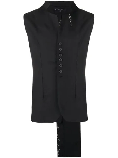 Alchemy Tailored Vest In Black