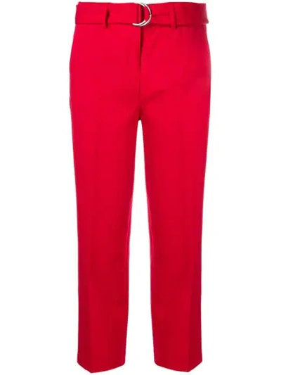 Liu •jo Liu Jo Cropped Trousers - Red