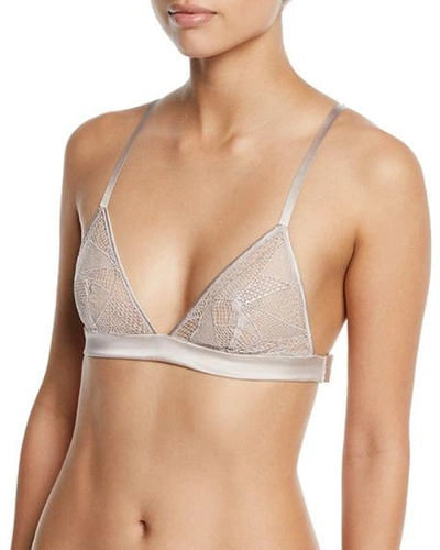 Livy By Lisa Chavy Ny Brooklyn Lace Soft Triangle Bra In Blow