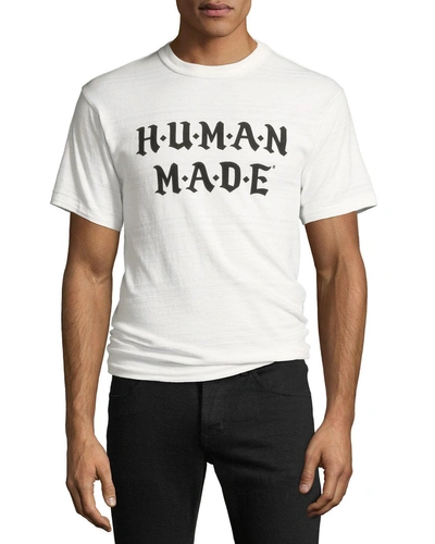 Human Made Men's Logo Typographic T-shirt In White
