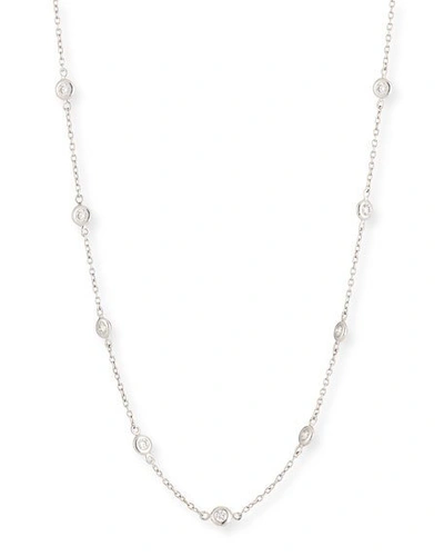 Jude Frances 18k White Gold Diamond By-the-yard Necklace