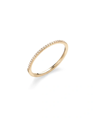 Lana 14k Gold Thin Flawless Diamond Stack Ring