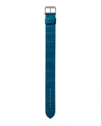 Tom Ford Large Alligator Strap In Cerulean Blue