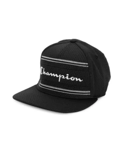 Champion Logo Baseball Cap In Black