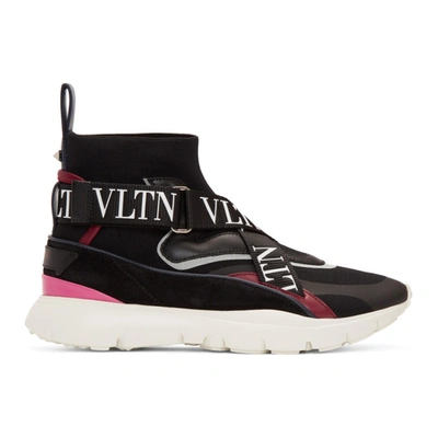 Valentino Garavani Heroes High Top Sneaker In Black