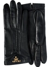 Prada Logo-plaque Lined Gloves In Black