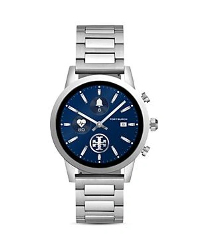 Tory Burch The Gigi Stainless Steel Touchscreen Smartwatch, 40mm In Silver