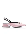 Yuul Yie Zizi Slingback Leather Pumps In Pink